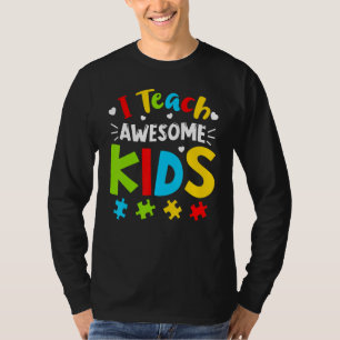 Camiseta Ensino Crianças Incríveis Autismo Sensibilização P