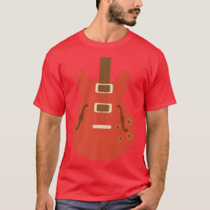 Camiseta Ensino da Escola de Música do Jogador de Guitarra