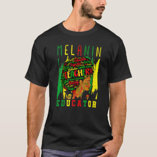 Camiseta Ensino da Mulher Negra Negra Afro-Historial Mês