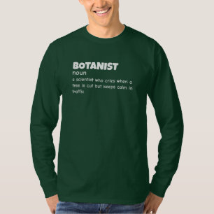 Camiseta Ensino de Botânica Definição Engraçado
