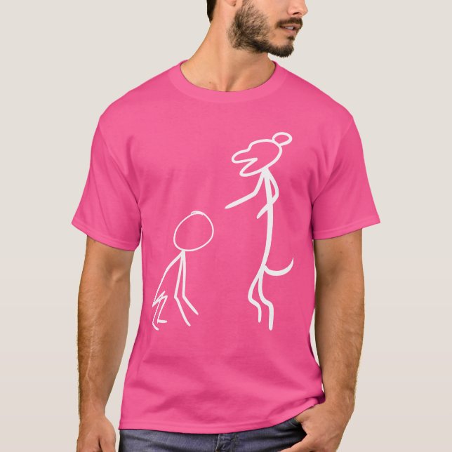Camiseta Ensino de cães Rapaz do Retro Humano (Frente)