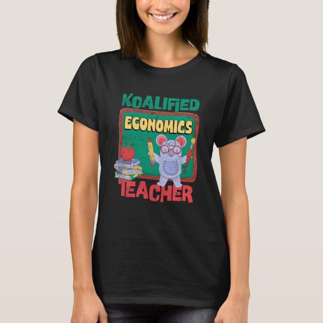 Camiseta Ensino de Comércio de Professores de Economia Koal (Frente)