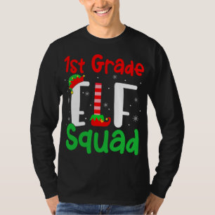 Camiseta Ensino de Crianças de Natal Engraçado no Quadrado