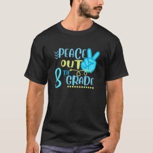 Camiseta Ensino De Fim De Ano Escolar Engraçado Da Paz Do