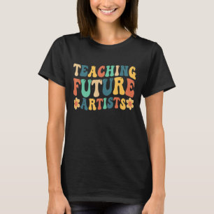 Camiseta Ensino de futuros artistas Retro Professores