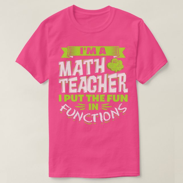 Camiseta Ensino de Matemática Engraçado (Frente do Design)