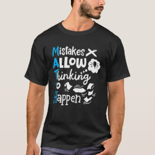 Camiseta Ensino de Matemática Erros de Alunos Permitem Pens
