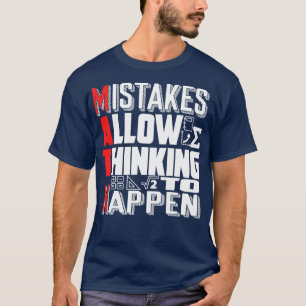 Camiseta Ensino de Matemática Erros de Professores Permitem