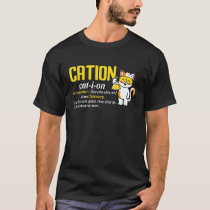 Camiseta Ensino de Química Pawsitiva de Gato Catite Science