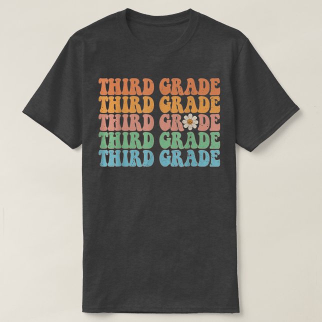 Camiseta Ensino De Volta À Escola De 3º Grau (Frente do Design)