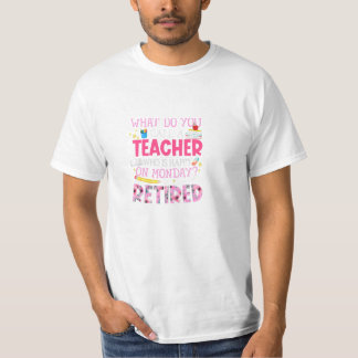 Camiseta Ensino de vovó para Cheio de professor