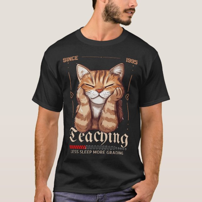 Camiseta Ensino Desde O Ano De Apreciação Do Professor (Frente)