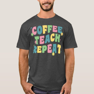 Camiseta Ensino Do Café Repete A Trituração Retroativa De V
