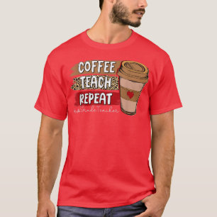 Camiseta Ensino do Café Repetir Desligamento do Professor L