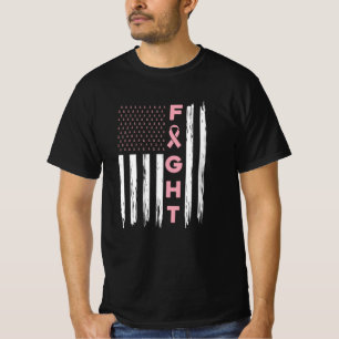 Camiseta Ensino do Cancer da Mama Bonito Amigos Luta pela U