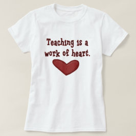 Camiseta Ensino é obra de professor de coração bonito dizen