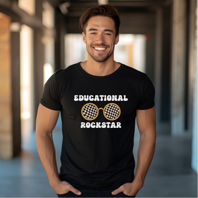 Camiseta Ensino educativo de óculos de sol Rockstar (Criador carregado)