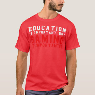 Camiseta Ensino Engraçado É Importante, Mas Jogos São Impor