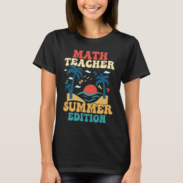 Camiseta Ensino Escolar de Professores de Matemática na Edi (Frente)