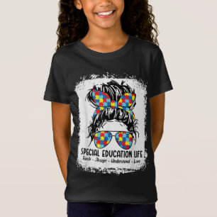 Camiseta Ensino especial Vida escolta Professora Accept U