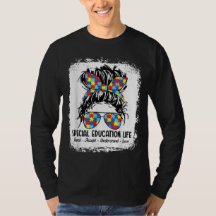 Camiseta Ensino especial Vida escolta Professora Accept U