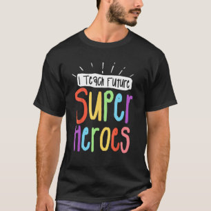 Camiseta Ensino futuros super-heróis Ensino Professora