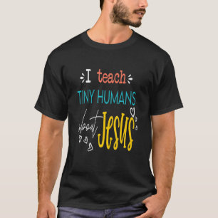 Camiseta Ensino Gente Pequeno Sobre Jesus Que Ele Está Ris