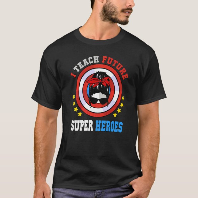 Camiseta Ensino Heroes Super Incríveis do Futuro Mensageiro (Frente)