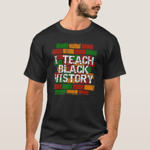 Camiseta Ensino História Negra Mês Edu Afro-Americano