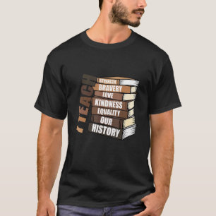 Camiseta Ensino História, Professor História Negra Mês