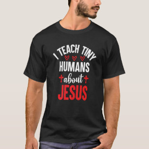 Camiseta Ensino Humanos Pequenos Sobre Jesus 17
