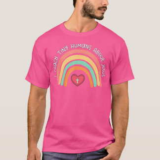 Camiseta Ensino Humanos Pequenos Sobre Jesus Professora Apr