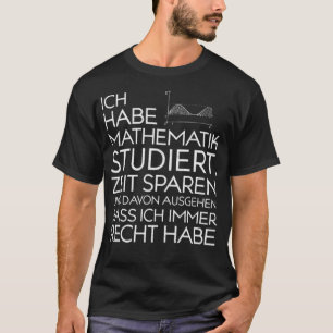 Camiseta Ensino Matemático Ensino Engraçado Ensino Engraçad