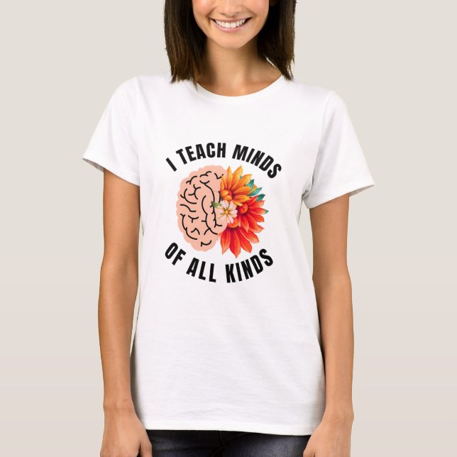 Camiseta Ensino Mentes De Todos Os Tipos (Frente)