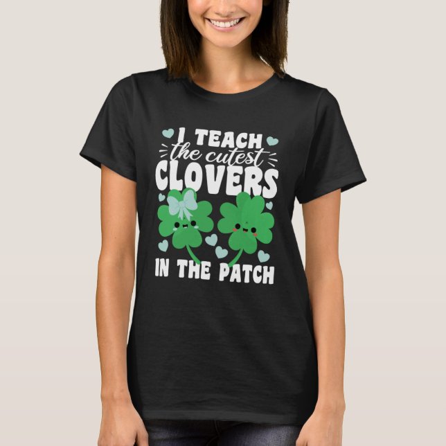Camiseta Ensino o mais fofo C na Rua Patch Cute Patrick (Frente)