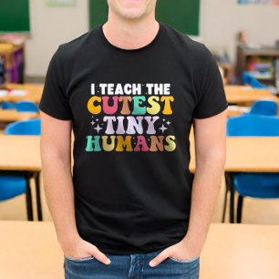 Camiseta Ensino O Mais Pequeno Professor Engraçado De Human
