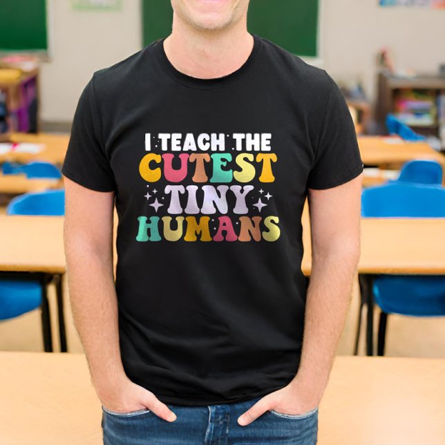 Camiseta Ensino O Mais Pequeno Professor Engraçado De Human (Criador carregado)