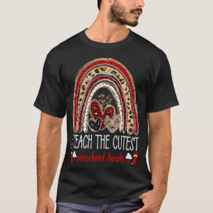 Camiseta Ensino O Melhor Professor De Coração Da Pré-Escola