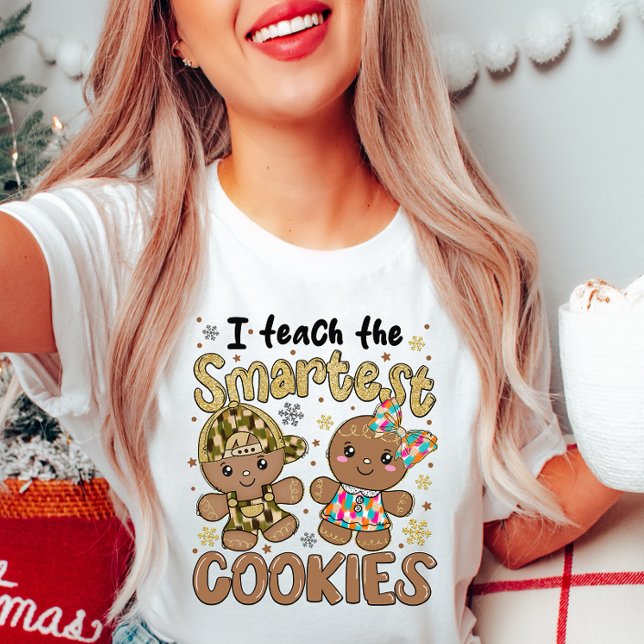 Camiseta Ensino o Natal mais inteligente (Criador carregado)