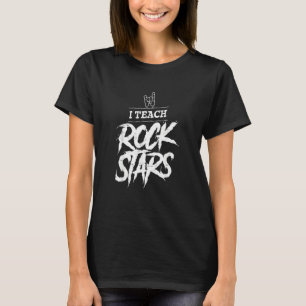 Camiseta Ensino O Professor De Música De Rockstars De Volta