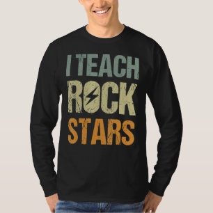 Camiseta Ensino O Professor De Música De Rockstars De Volta