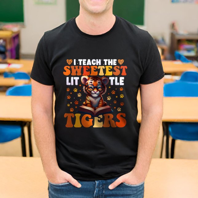 Camiseta Ensino O Professor De Tigres Mais Bonitos (Criador carregado)