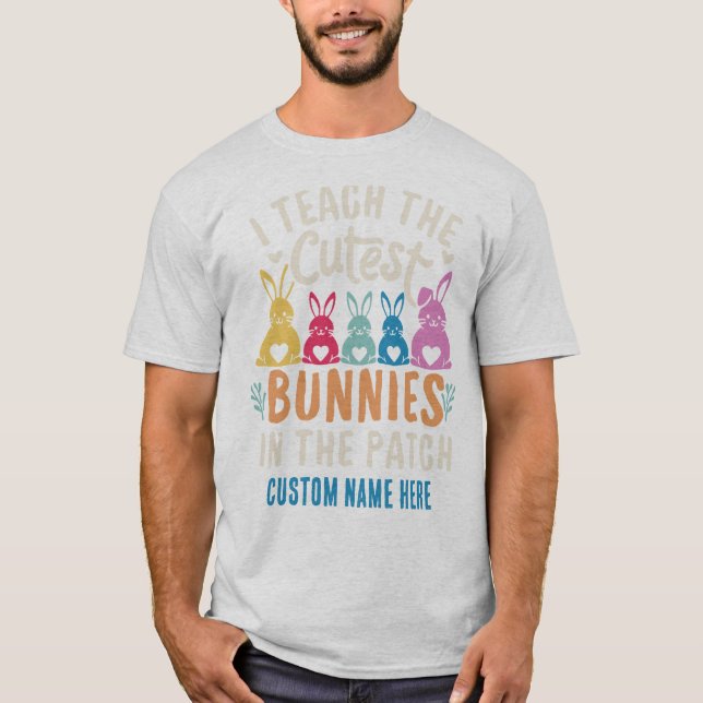 Camiseta Ensino Os Bunnies Mais Bastantes Personalizados (Frente)