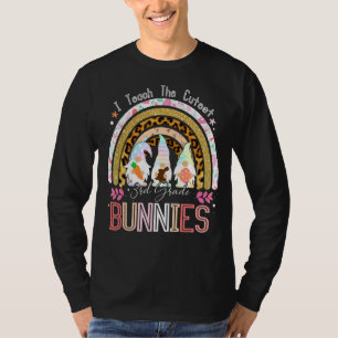 Camiseta Ensino os coelhinhos do 3º ano Leopard Rainbow E