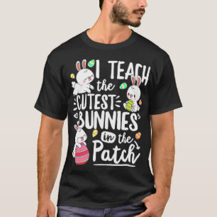 Camiseta Ensino Os Coelhinhos Mais Pertos No Dia Da Páscoa