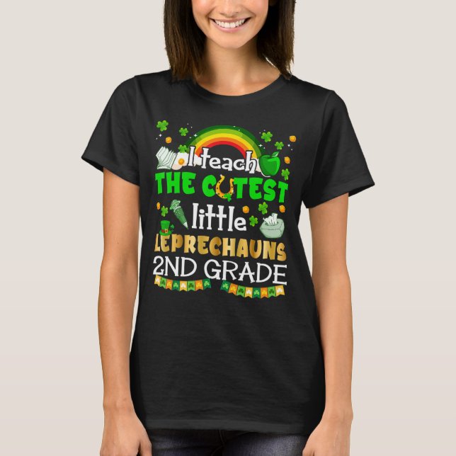 Camiseta Ensino Os Mais Bastantes Lepreches Do Grau segundo (Frente)