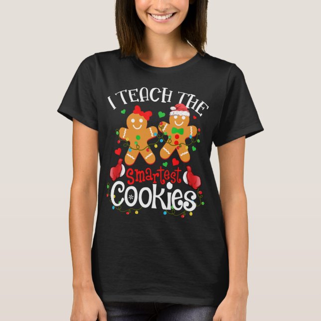Camiseta Ensino Os Mais Inteligentes Cookies Engraçado Prof (Frente)