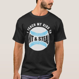 Camiseta Ensino Os Meus Filhos A Atingir As Bolas.