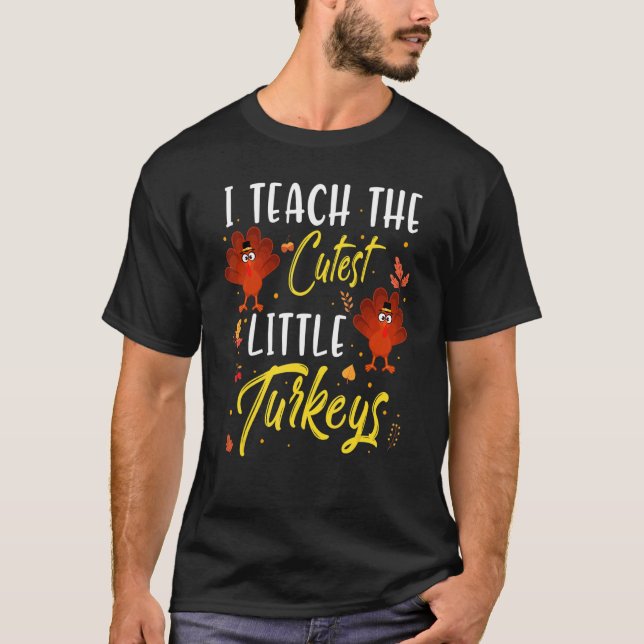 Camiseta Ensino Os Perus Mais Bastante Feliz Graças (Frente)