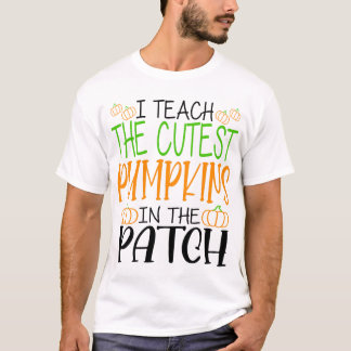 Camiseta Ensino Os Pumpkins Mais Bonitos Do Professor De Pa